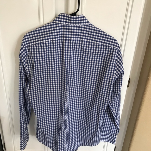 Men’s long sleeve checkered button down shirt - Picture 2 of 6